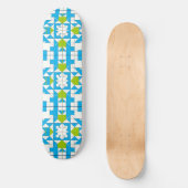 Gestileerd patroon van puzzelstukken persoonlijk skateboard (Voorkant)