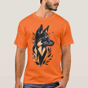 Gestileerd Portret van een Duitse Herdershond T-shirt