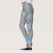 Gestileerd Retro Bloemmotief Leggings (Links)