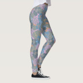 Gestileerd Retro Bloemmotief Leggings (Rechts)