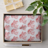 gestileerd rood Zee koraal #1 tissuepapier (Geschenk)
