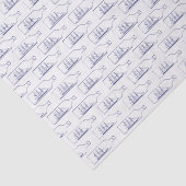  gestileerd schip in een flessenblauw tissuepapier (Detail)