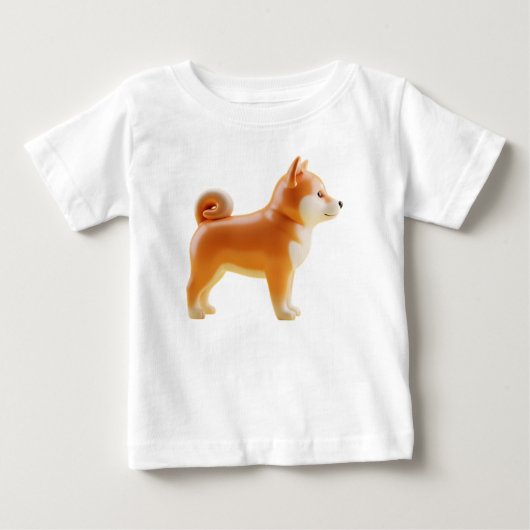 Gestileerd Shiba Inu-hondkarakter (Voorkant)