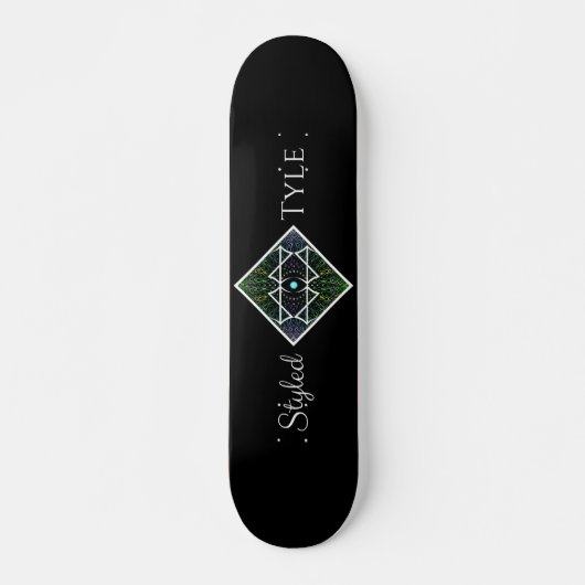 Gestileerd Tyle-logo Persoonlijk Skateboard (Voorkant)
