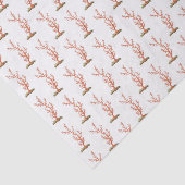 gestileerd Zee Koraal #4 Oranje Tissuepapier (Detail)