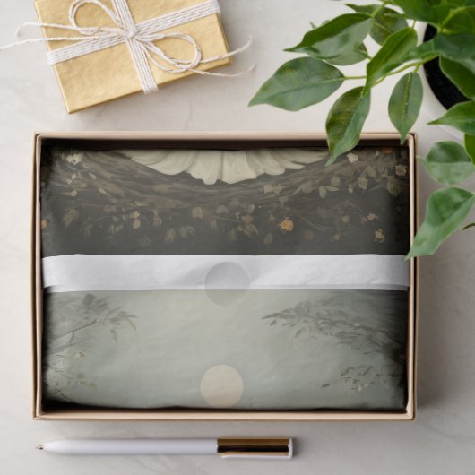 Gestileerde 1920 Engel met bloemen Tissuepapier (Geschenk)