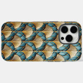 Gestileerde 3D Art Deco waaierontwerp Case-Mate iPhone Case (Achterkant (horizontaal))