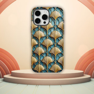 Gestileerde 3D Art Deco waaierontwerp iPhone 16 Pro Max Hoesje