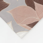 Gestileerde abstracte bloemblaadjes in trendy kleu fleece deken (Hoek)
