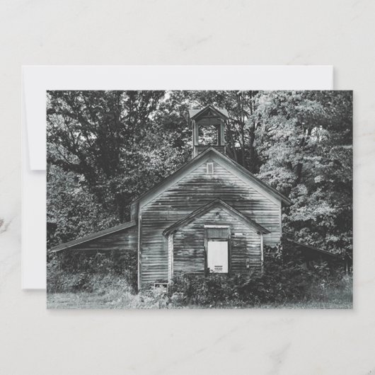 gestileerde Amerikaanse gotische oude kerk herdruk Feestdagenkaart (Voorkant)