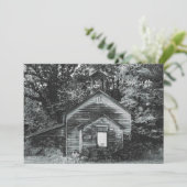 gestileerde Amerikaanse gotische oude kerk herdruk Feestdagenkaart (Staand voorkant)