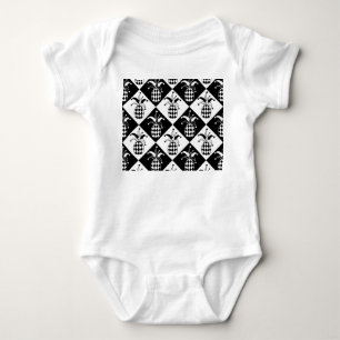 Gestileerde Ananas Harlequin Doodle Patroon Romper