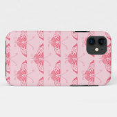 Gestileerde Art Deco vlinder - koraalroze Case-Mate iPhone Case (Achterkant (horizontaal))