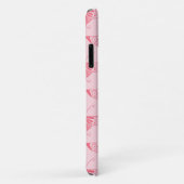 Gestileerde Art Deco vlinder - koraalroze Case-Mate iPhone Case (Achterkant/rechts)