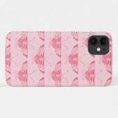 Gestileerde Art Deco vlinder - koraalroze Case-Mate iPhone Case (Achterkant (horizontaal))