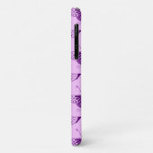Gestileerde Art Deco vlinder - paars en orchidee Case-Mate iPhone Case (Achterkant/links)