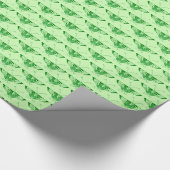 Gestileerde Art Deco vlinder - smaragdgroen Cadeaupapier (Hoek)