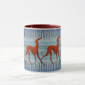 Gestileerde Azawakh Blauw Mok (Midden)