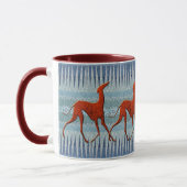 Gestileerde Azawakh Blauw Mok (Links)