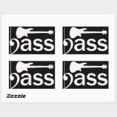 Gestileerde basgitaar Sticker (Vel)