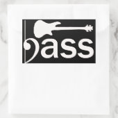 Gestileerde basgitaar Sticker (Tas)