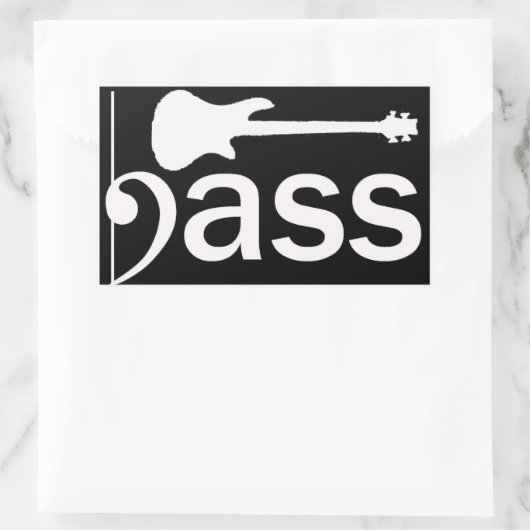 Gestileerde basgitaar Sticker (Tas)