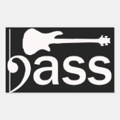 Gestileerde basgitaar Sticker (Voorkant)