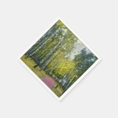 Gestileerde berkenbomen schilderen Papier servet (Hoek)