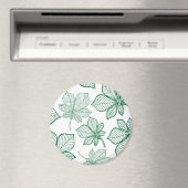 Gestileerde bladeren 5 magneet (Insitu (Vaatwasser))