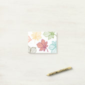 Gestileerde bladeren 8 post-it® notes (Op bureau)