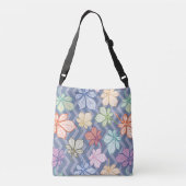 Gestileerde bladeren crossbody tas (Achterkant)