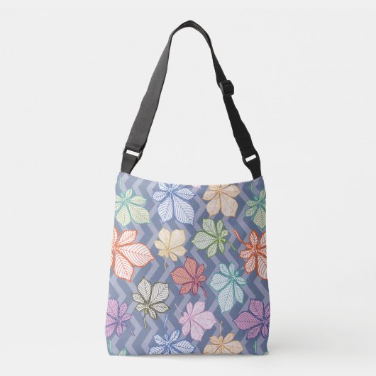Gestileerde bladeren crossbody tas (Voorkant)