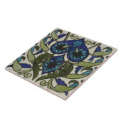 Gestileerde bladeren William De Morgan Tegeltje (Zijkant)