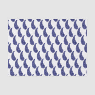 gestileerde blauwe paisley tissuepapier