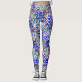 GESTILEERDE BLOEM ABSTRACT LEGGINGS (Voorkant)