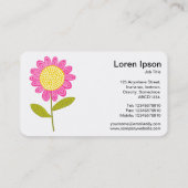 Gestileerde Bloem Visitekaartje (Achterkant)