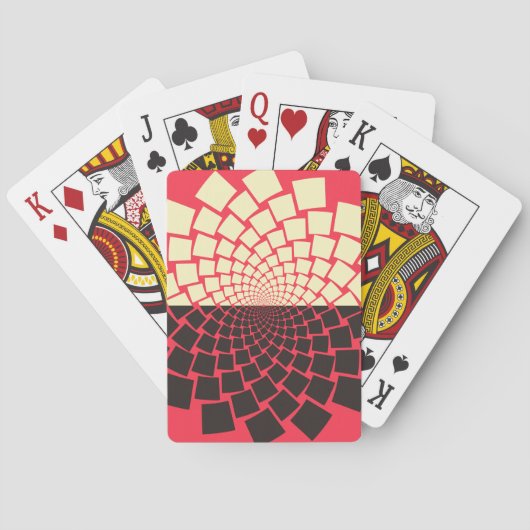 Gestileerde bloem: zwart rood ivoor pokerkaarten (Achterkant)