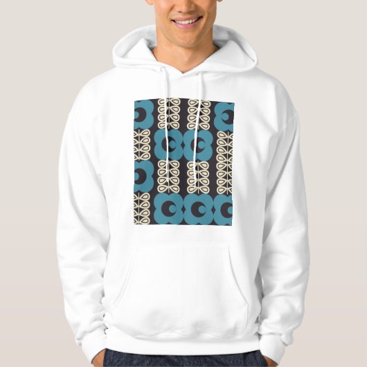 Gestileerde bloemen: geometrisch. hoodie (Voorkant)