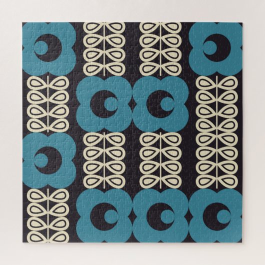 Gestileerde bloemen:  geometrisch. legpuzzel (Verticaal)