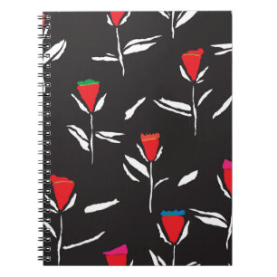 Gestileerde bloemen:  patroonelegantie notitieboek