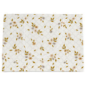 Gestileerde Bloemen Print Grote Gift Bag Groot Cadeauzakje (Voorkant)