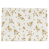 Gestileerde Bloemen Print Grote Gift Bag Groot Cadeauzakje (Achterkant)