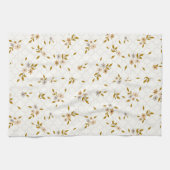 Gestileerde Bloemen Print Keuken Handdoek (Horizontaal)