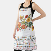 Gestileerde bloemen: Waterverf naadloos ontwerp. Schort (Insitu)