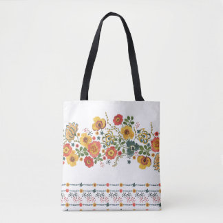 Gestileerde bloemen: Waterverf naadloos ontwerp. Tote Bag