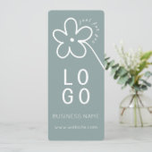 GESTILEERDE BLOEMWIJZE EIGEN LOGO CADEAUBON (Staand voorkant)