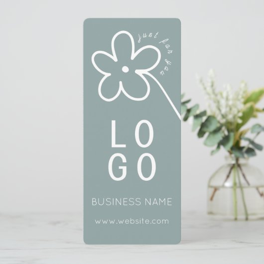 GESTILEERDE BLOEMWIJZE EIGEN LOGO CADEAUBON (Staand voorkant)