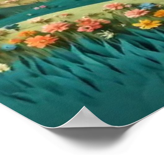 Gestileerde boom #2 poster (Hoek)