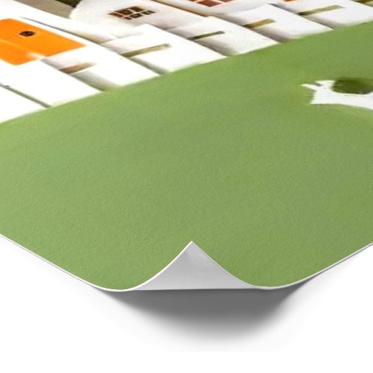 Gestileerde boom #3 Decoratieve muurkunst Poster (Hoek)