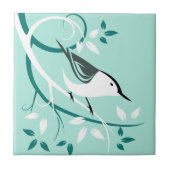 Gestileerde Boomklever In Boom Tegeltje (Voorkant)